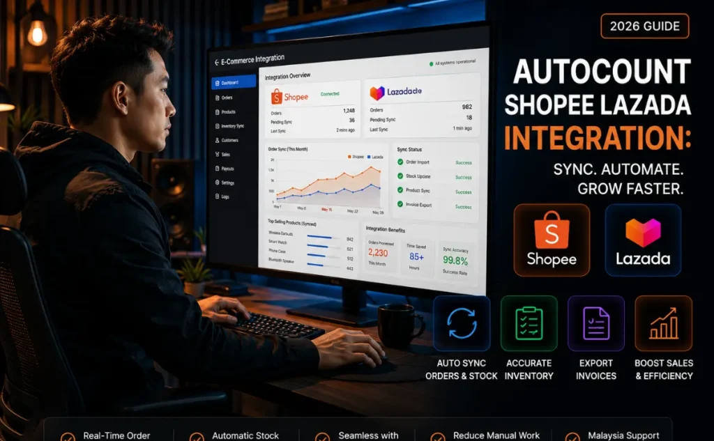 AutoCount shopee lazada integration