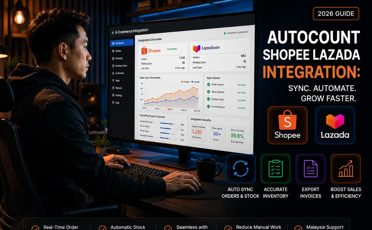 AutoCount shopee lazada integration