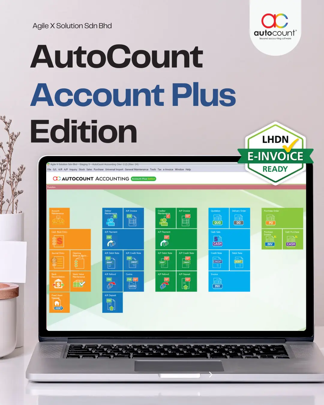 AutoCount Account Plus 3 account book accounting software Malaysia